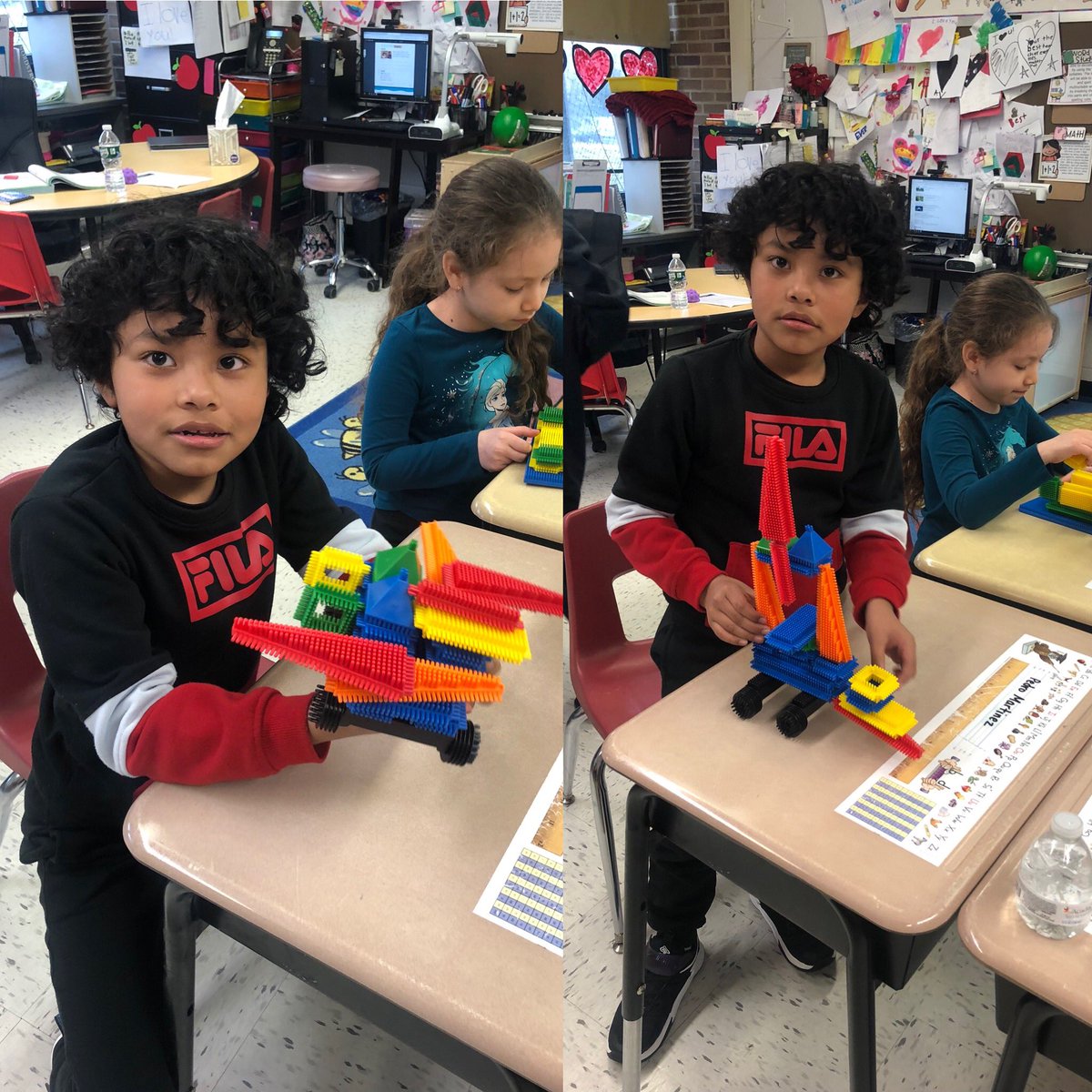 2nd Graders in Room #10 wrapped up the first lesson in our unit on “Matter”.  Students learned that solid objects can be used to build something, and then taken apart to build something entirely different…all while using the very same pieces.  They had so much fun!!!!