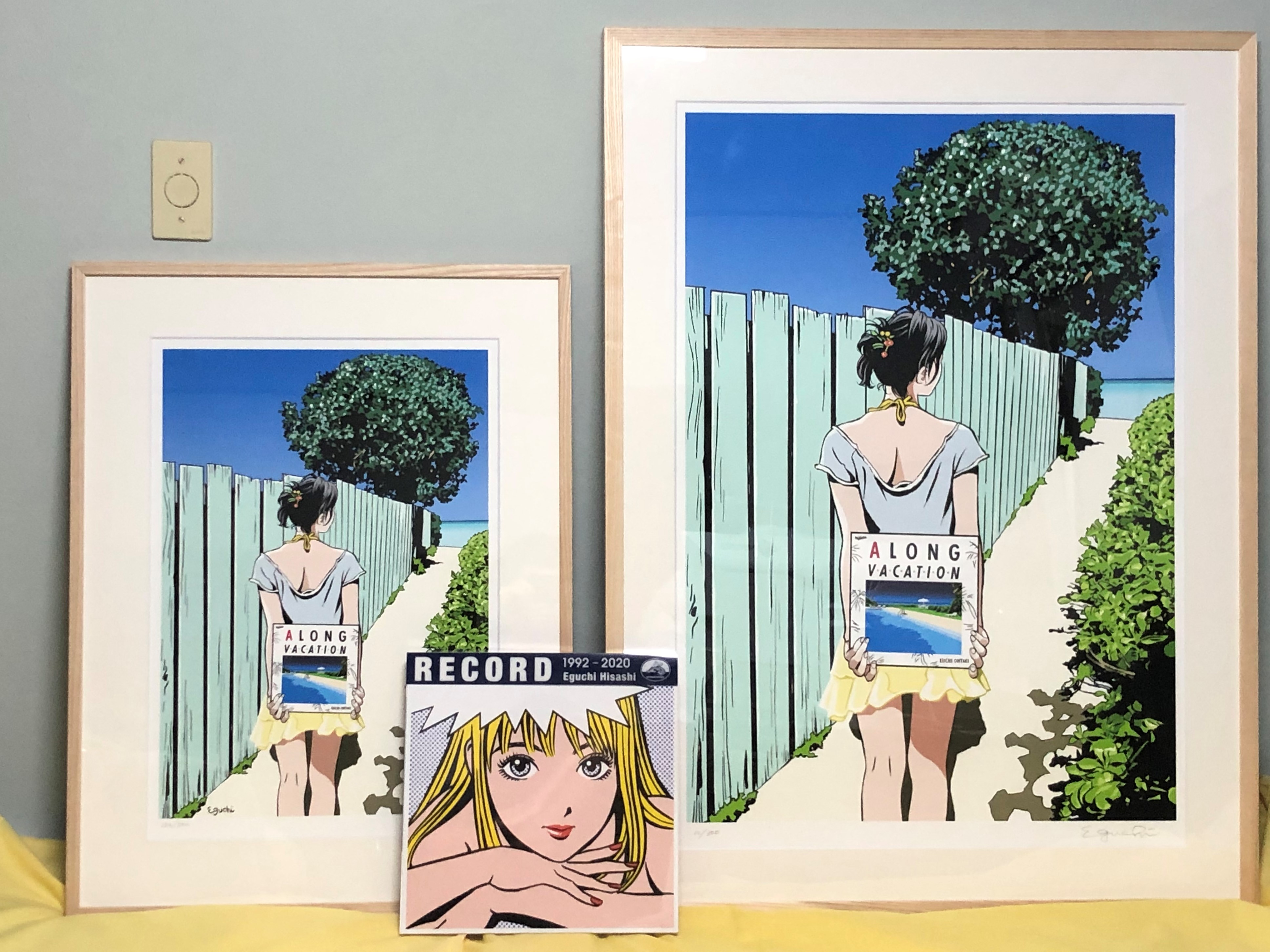 江口寿史版画 瑞々しかっ 『A LONG VACATION 』 大滝詠一 江口寿史版画 瑞々しかっ 『A LONG VACATION 』 大滝詠一