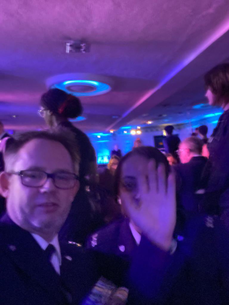 baz_raf's tweet photo. Shenanigans at the Awards, well done and congratulations to everyone  
#lpcca21 @LeicsSpecials @leicspolice @LeicsPoliceLD @LeicesterPolFed https://t.co/WqSz2RAZvv