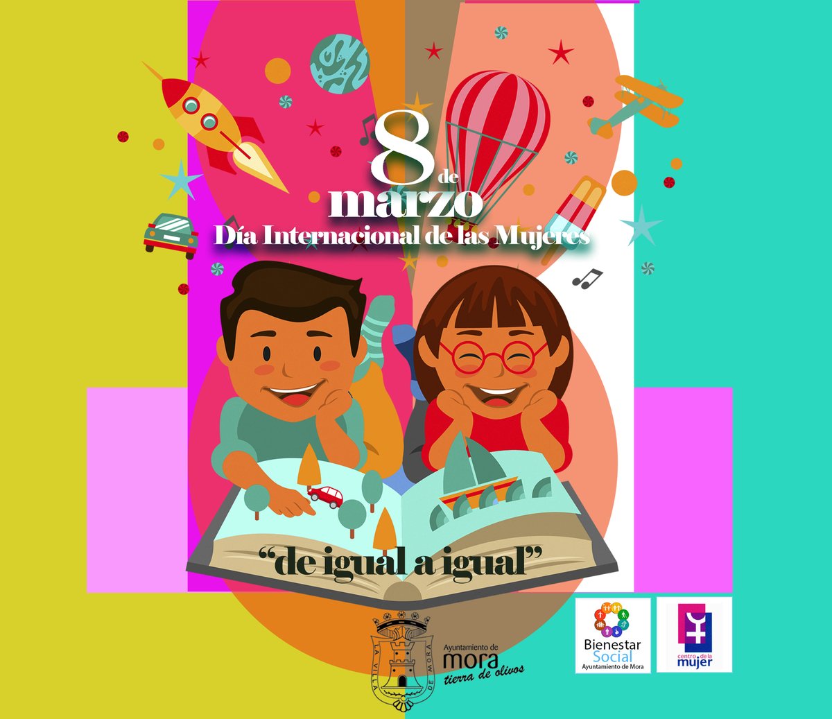 👧👩👵 #8M #DiaInternacionaldelasMujeres
Trabajemos para que las #niñas y #jóvenes se sientan seguras e iguales que sus compañeros de clase, con los mismos #derechos #educación, sueños, y oportunidades

Queremos vivir juntos, ¡#Deigualaigual! 🤗

#mujer #DiadelaMujer #Mora