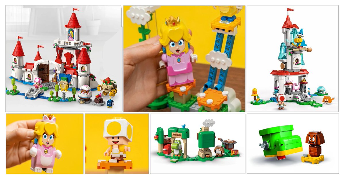 NintendoPlayUK's tweet image. 🏰👑 #LEGOPeach and 7 new playsets coming soon

LEGO Peach Interactive Mega Figure, Cat Peach suit, Peach's Castle, Goomba's Shoe and more are arriving on 1st Aug

Pre-orders aren't live yet but we'll keep you posted. Have you purchased any #LEGOSuperMario products thus far?