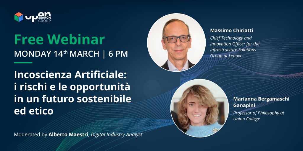Why do we say #artificialunconsciousness'? What future implications will #AI have with #humanlife?

Tune in on Mon 14/03 at 6 pm in the webinar with <a href="/massimochi/">Massimo Chiriatti</a> (<a href="/Lenovo/">Lenovo</a>) and Marianna Bergamaschi Ganapini (<a href="/UnionCollege/">Union College</a>) and @AlbertoMaestri 

Sign up here bit.ly/webinar-incosc…