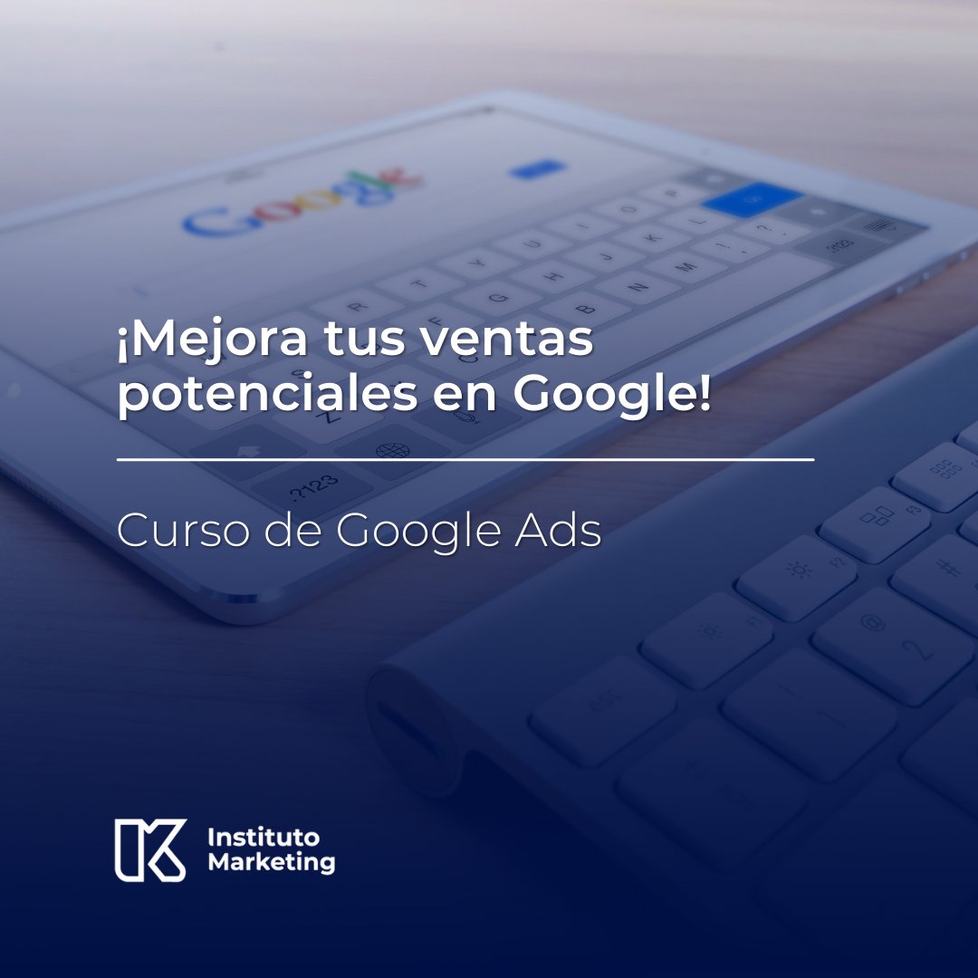 InstitutoMKT's tweet photo. ¿A qué esperas a apuntarte a nuestro curso de Google Ads?😜

Aprende a gestionar tus propias campañas, conoce las herramientas necesarias y consigue el título oficial de Google de la Red de Campañas de Búsqueda. 

📞Llama al 93 541 68 02 e infórmate https://t.co/m0fNXZas51