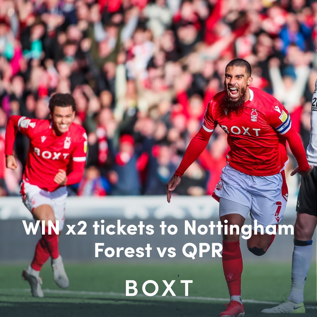 💥 COMPETITION 💥

We've got x4 pairs of tickets to give away for the upcoming <a href="/NFFC/">Nottingham Forest</a> vs QPR fixture.

To enter ✅ Follow, share and tag a friend.

Competition ends 5pm on 13/03/22 and winners will be announced on Monday #COYR #NFFC #nottinghamforest