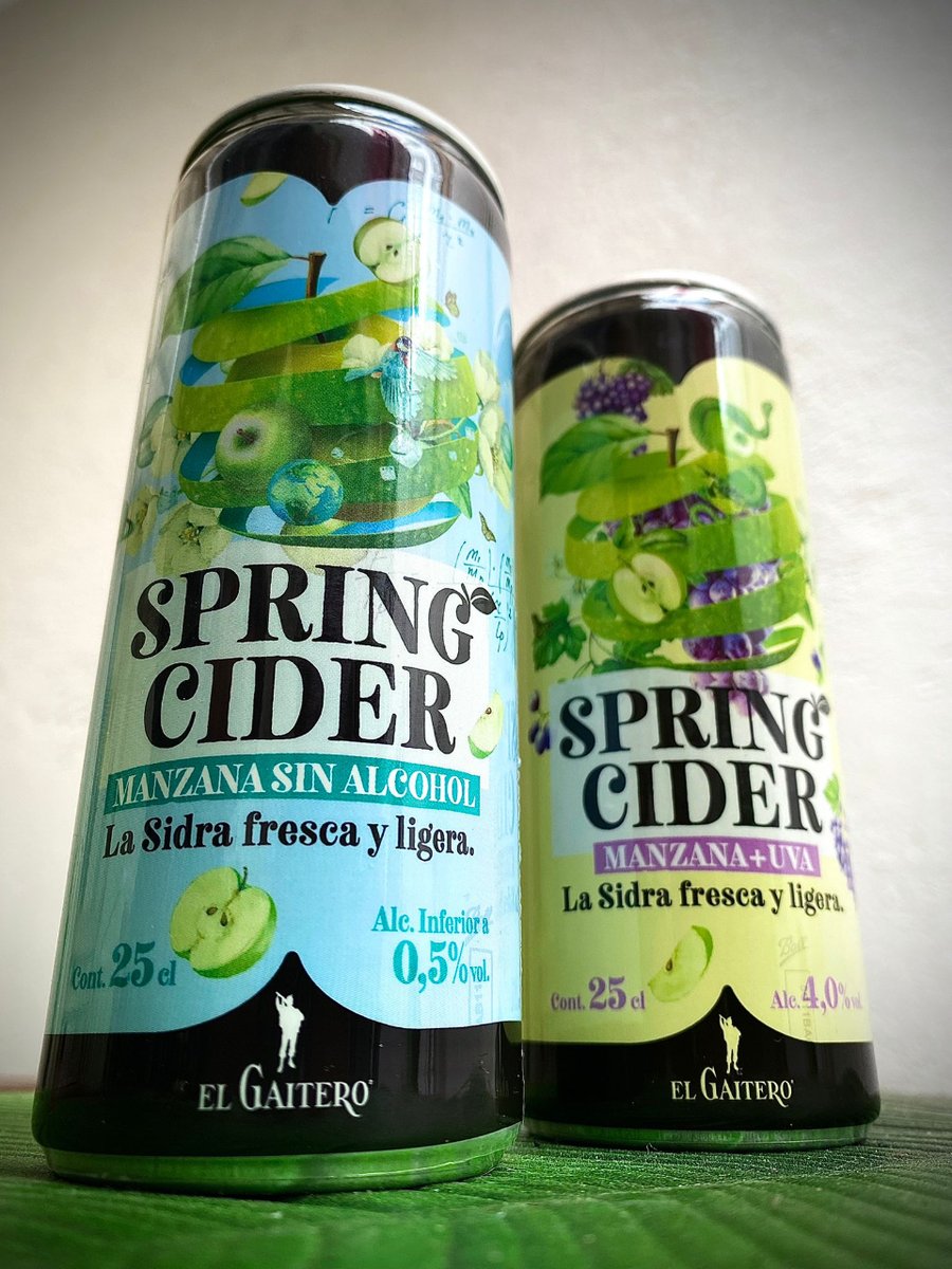 GrupoElGaitero's tweet photo. Una sidra fresca y muy ligera hecha con manzanas de verdad 🍏🍎 ¡Elige tu versión favorita y sírvela muy fría en un gran vaso con hielo! 🧊 #SpringCider https://t.co/ffZJsrYFwi