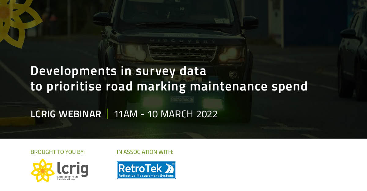 RetroTek_RMS's tweet photo. If you couldn't make it to our webinar for UK road authorities yesterday, you can watch the recording of "Developments in survey data to prioritise road marking maintenance spend." https://t.co/fNjUwq9MWY #roadsafety #roadmarkings #retroreflectivity https://t.co/QwUrTNUJ78