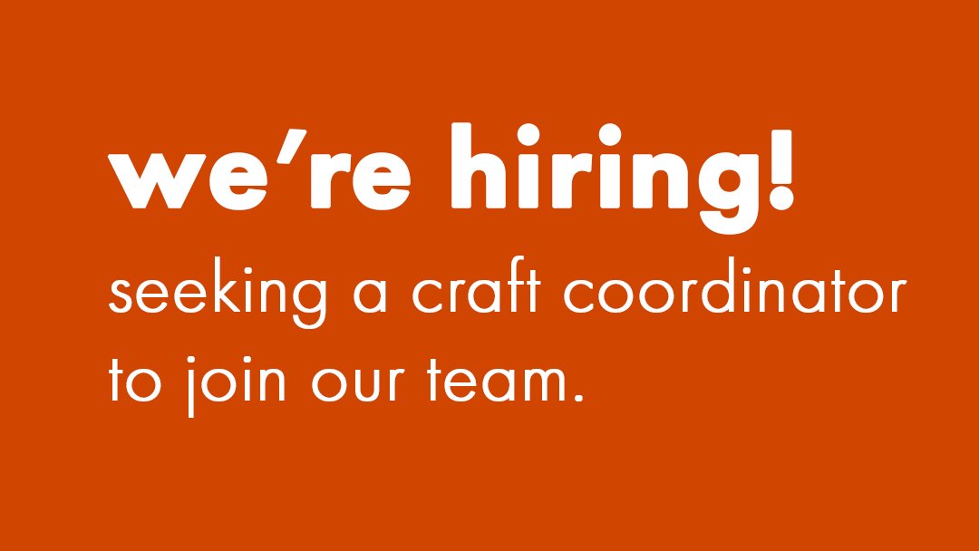 farnhammaltings's tweet photo. Come & join our craft team! We're looking to recruit a creative, innovative, & self-motivated Craft Coordinator to work as part of a small team. Learn more about the role & download the job pack: https://t.co/ahNZbouBKB Closing date: Thu 17 March. #farnham #surrey #craftjobs https://t.co/ZDw5mXpoKJ