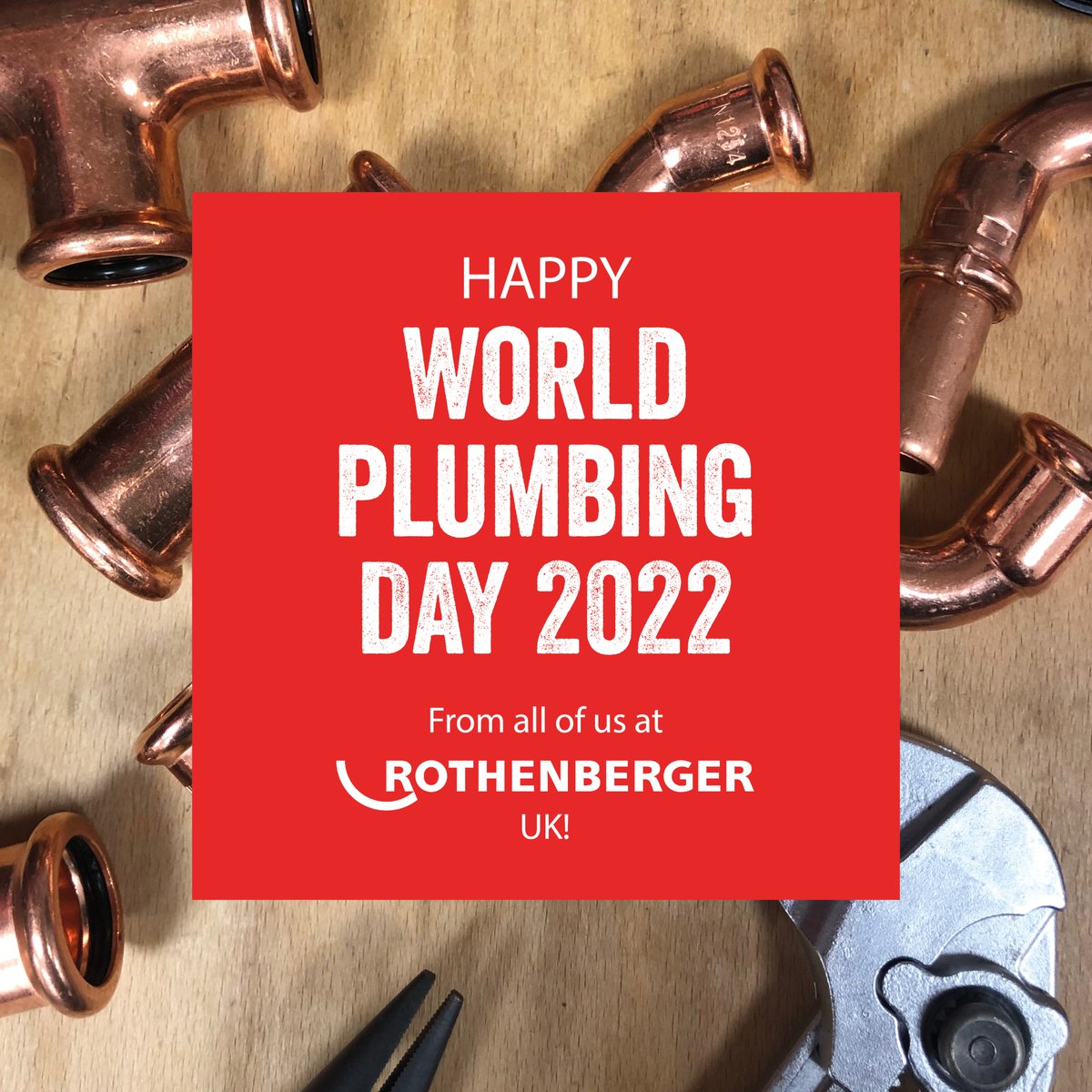 RothenbergerUk's tweet photo. Today is for all of you.

Happy 'World Plumbing Day' from everyone at Rothenberger UK. #worldplumbingday https://t.co/fiQdL7N0zT