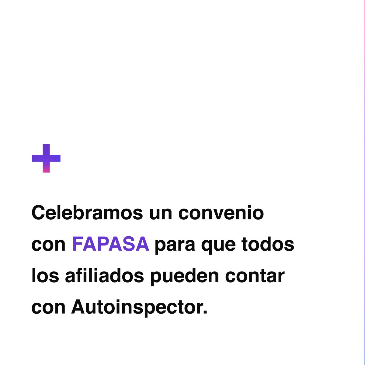autoinspectorok's tweet photo. 📣 📣 📣 
Autoinspector y FAPASA se unen para acercarle a sus Productores la plataforma de inspecciones más avanzada de Latam. https://t.co/pwGuAVGwJd