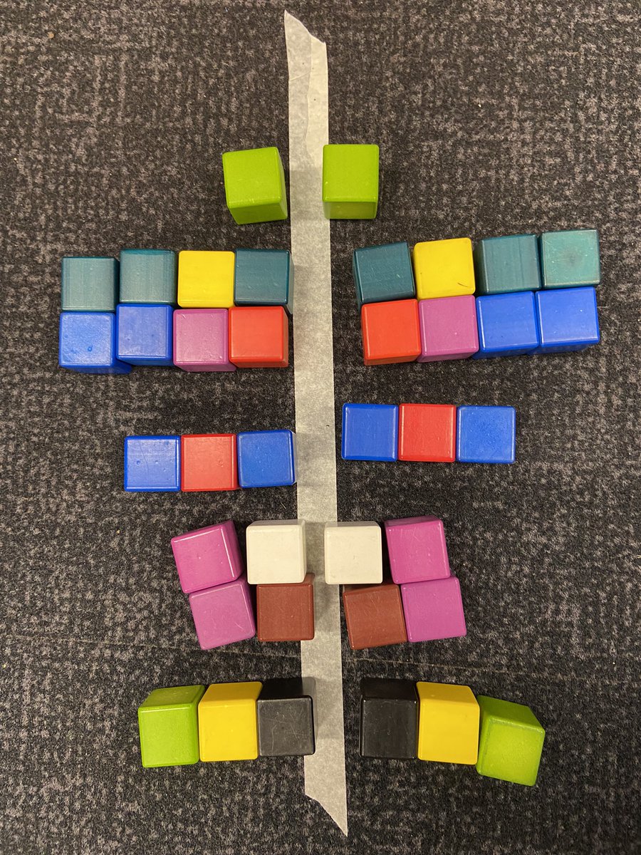 BillyBobbyBear's tweet photo. This week we have been making symmetrical pattern. We have been trying to spot if we have made any marvellous mistakes to sort them out! We are happy with this one. https://t.co/S9xj4PqcAz