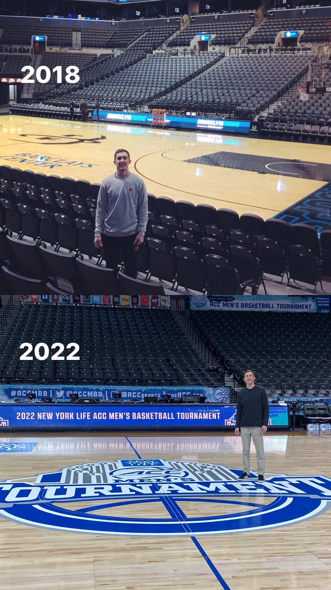 First road trip in 2018 and last road trip in 2022 <a href="/barclayscenter/">Barclays Center</a>. It’s been one hell of a run <a href="/LouisvilleMBB/">Louisville Men's Basketball</a>!