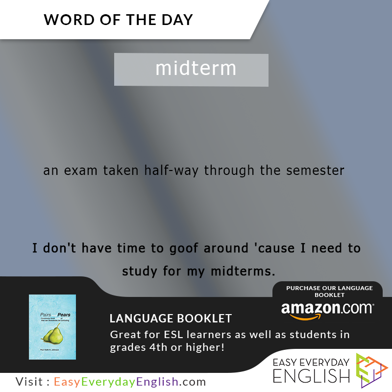 EasyEverydayEnglish on Twitter "easy_everyday_english WordOfTheDay is