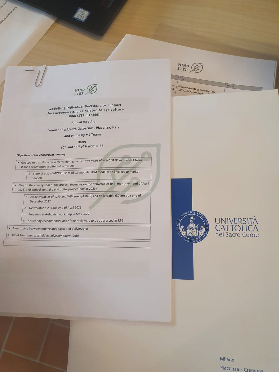 MindstepP's tweet photo. 📢 The MIND STEP team has come to sunny ☀️ and beautiful Piacenza 🇮🇹 for the annual project meeting. Today and tomorrow, we will get updates on the project achievements during the first two years of MIND STEP.
#horizon2020 #sustainableagriculture #policymodelling https://t.co/wWgtPK2tHL