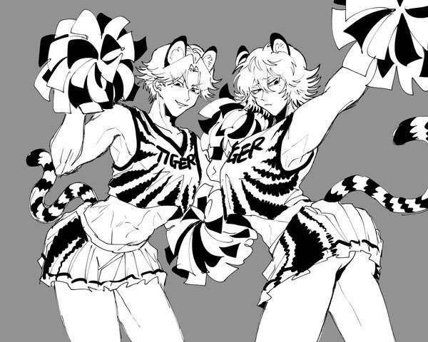 ZARAME_05's tweet photo. この際アイコンにしている泣きボクロｽﾞでも再録しとこ、年始に描いてたので虎チアです https://t.co/P6Kk9Ii6mT