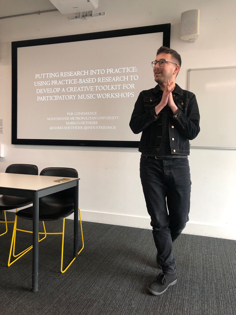 I presented the workshop side of my PhD at the @pgrconference explaining how I aim to create impact beyond academia. #practiceasresearch #musicworkshops #phd #practicebasedresearch #sodamcr #soundwalks #fieldrecordings #electronicmusic #psychogeography #digitalsoundmaps