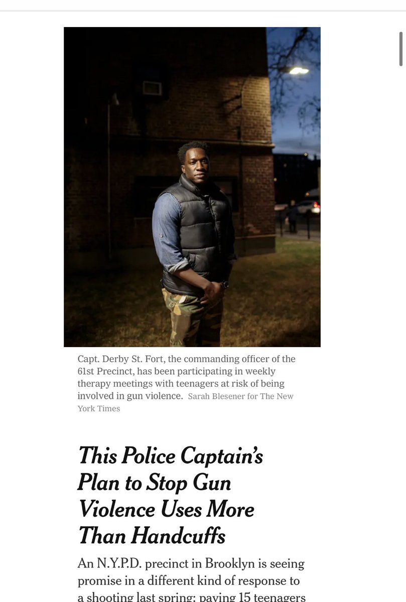 Last night I got to spend time w my friend and personal hero, <a href="/NYPD61Pct/">NYPD 61st Precinct</a> Capt Derby St. Fort. A true servant leader and the embodiment of Tikkun Olam.  <a href="/wbtbnyc/">We Build The Block</a>