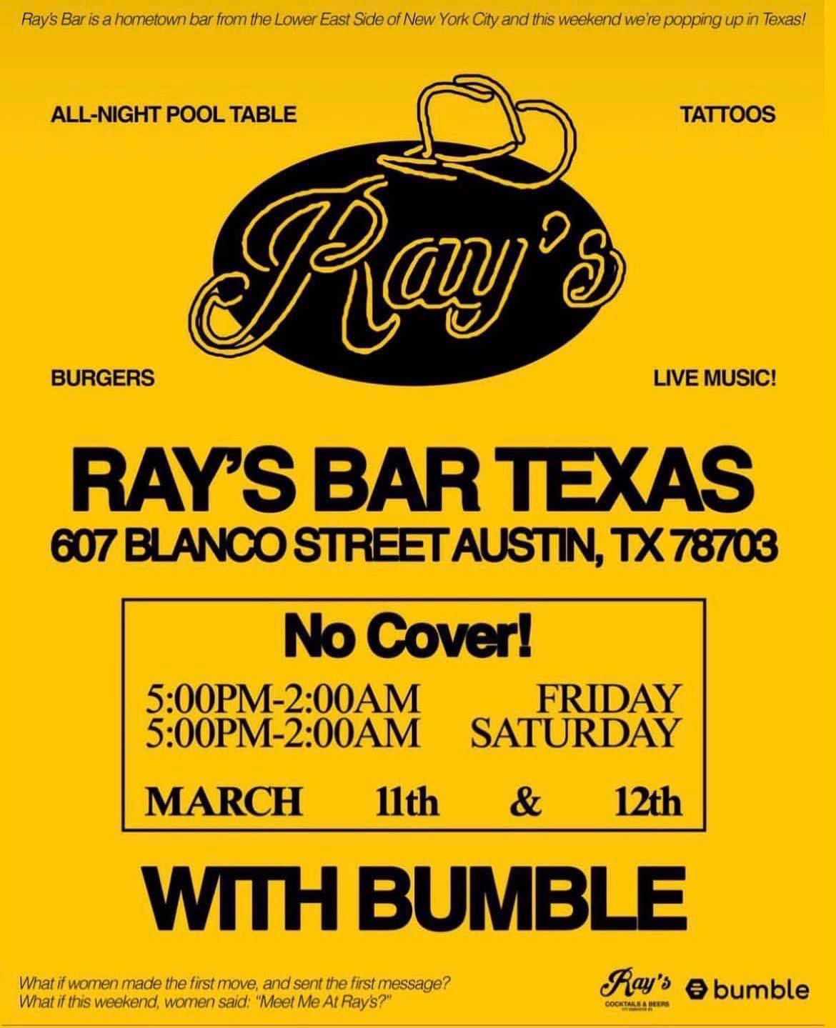 Unofficial SXSW 2022 on Twitter "Happening TODAY at SXSW 2022 Ray’s