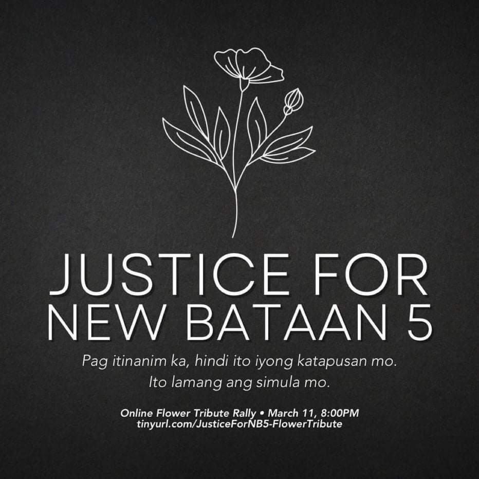 japetwt's tweet photo. Ako si Jape mula sa TUP at ako ay bulaklak na sisibol at yayabong mula sa pagkatanim ng mga bayani ng New Bataan 5. Ipagpapatuloy ko ang kanilang diwa ng pagsisilbi sa masang inaapi!

#JusticeForNewBataan5
#AFPBerdugo https://t.co/RHWwsUrhmk
