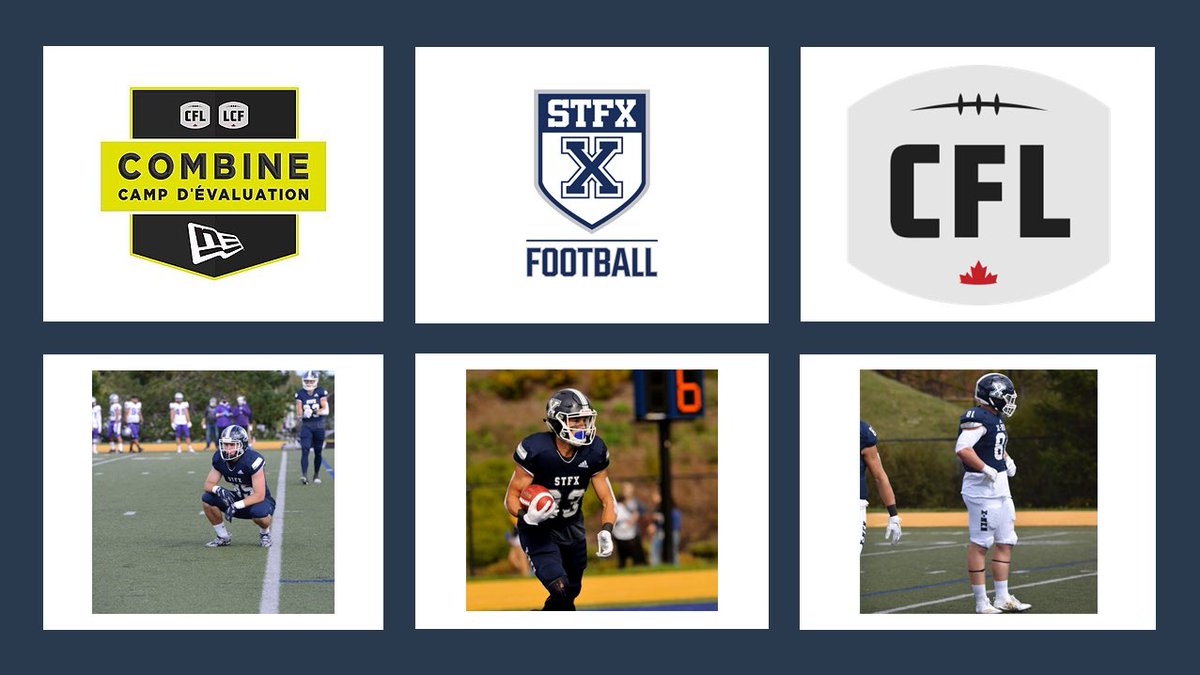 X-Men Football would like to wish our players the best of luck as they compete at the CFL Regional Combine today in Montreal!  

Benoit Cormier - REC - Moncton, NB
Isaac Fagnan - REC - Bonnyville, AB
Connor Ross - FB - Coldbrook, NS

#HailandHealth
#StFX