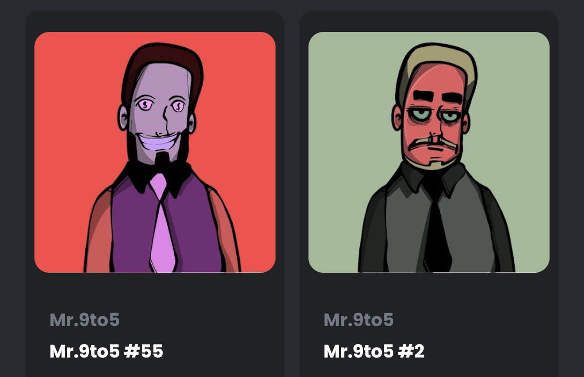9to5Mr's tweet photo. Our second buyer is here! Thanks a lot for your support and that you are a part of this big journey!! It's funny how you guys buying all my favs avatars very special and unique...

Also, we are making an announcement for the whitelist at an even lower price!

#NFTs #Whitelist https://t.co/m9eSZMiCdr