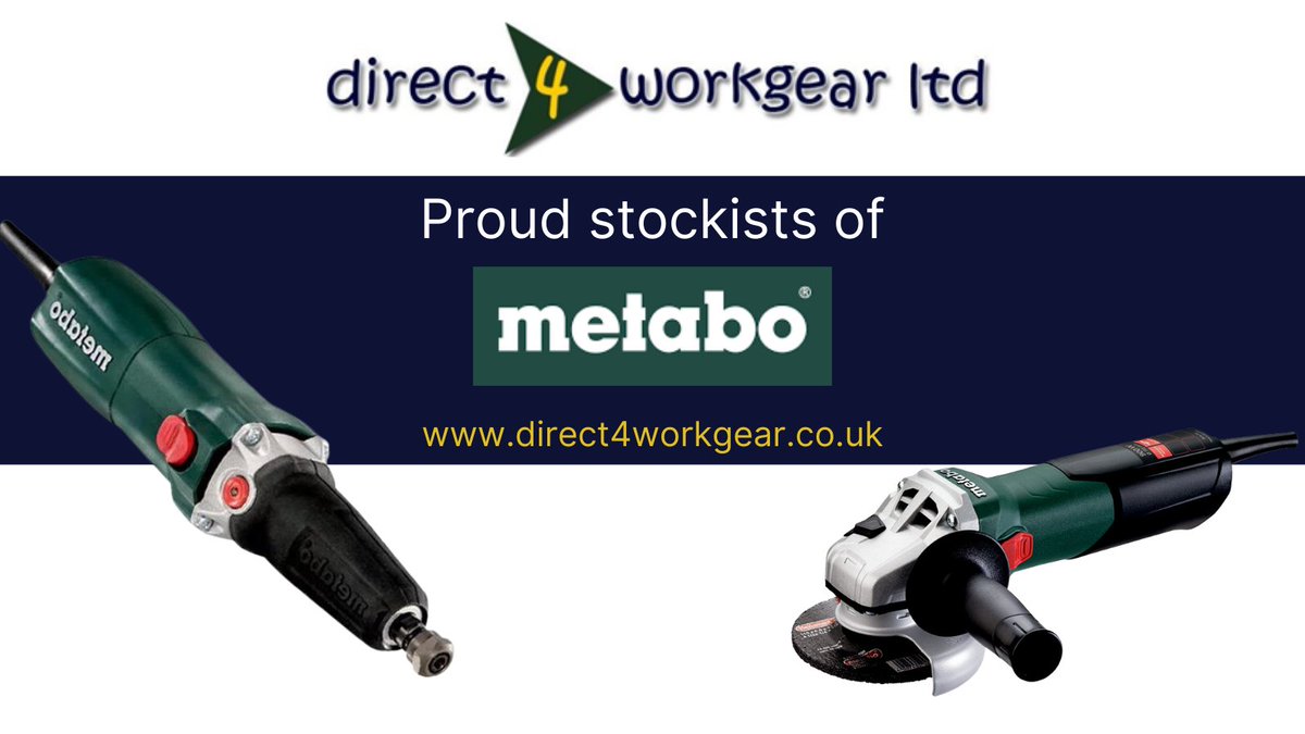 direct4workgear's tweet photo. Proud stockists of @MetaboUK hand tools 👍find all our Metabo tools (as well as other amazing products), on our website: https://t.co/SK7BBJBm9g - Everything you need, to get the job done 👍 https://t.co/9tv0M0vhoZ
