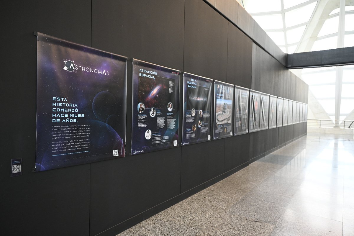 igualtatUV's tweet photo. El Museu de les Ciències ha acollit l'exposició 'Astrónomas'. En ella es reconeix el paper destacat d'aquelles científiques en la història de l'astronomia i en l'actualitat. 
Us animem per veure aquestes grans obres. Les trobareu a la 3ª Planta de @CACiencies https://t.co/tHPByl2L20