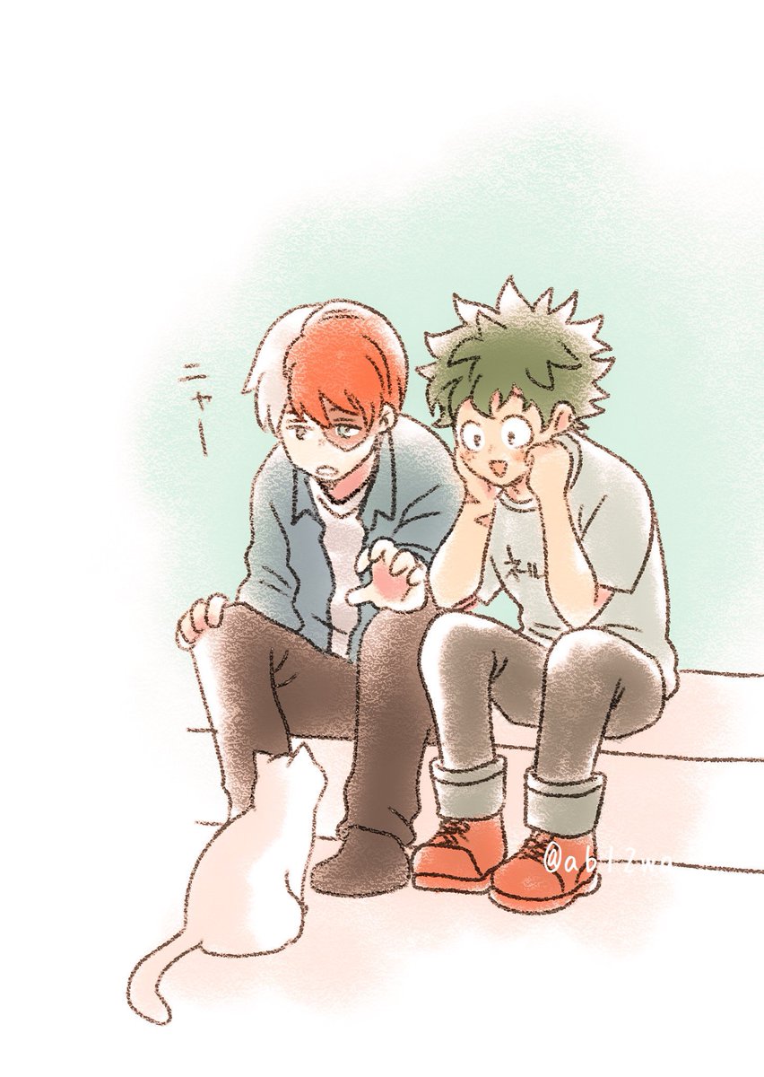 ab12wa's tweet photo. ネコチャンと轟出🍰🥦 https://t.co/7XALrBkXva