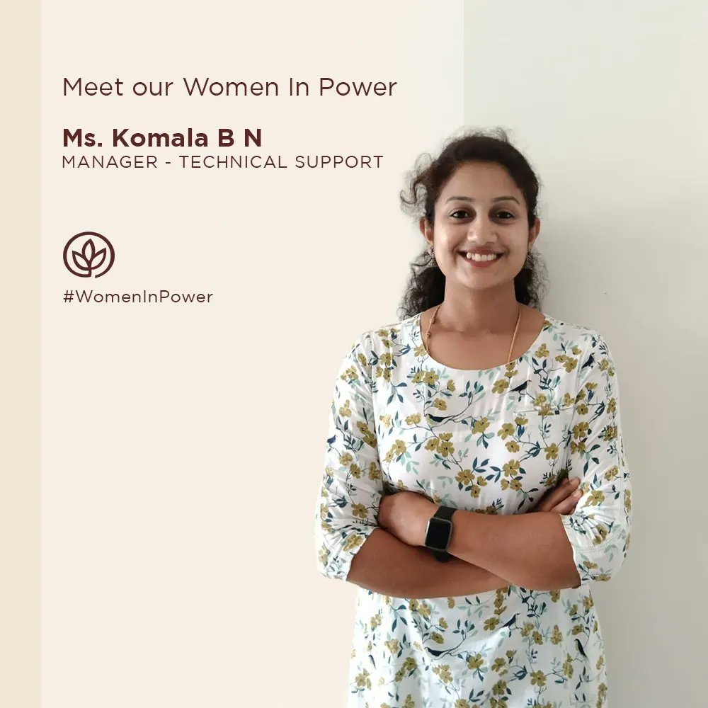 pureandsure's tweet photo. Meet our Women In Power Ms. Komala B N, who is Manager - Technical Support, shares her journey and experience of working at Pure &amp; Sure, what inspires her and more.

#WomenInPower #IWD2022 #WomensDay #WomenInOrganicFood #PureAndSure #OrganicFood #Sustainable https://t.co/0zp107yz0S