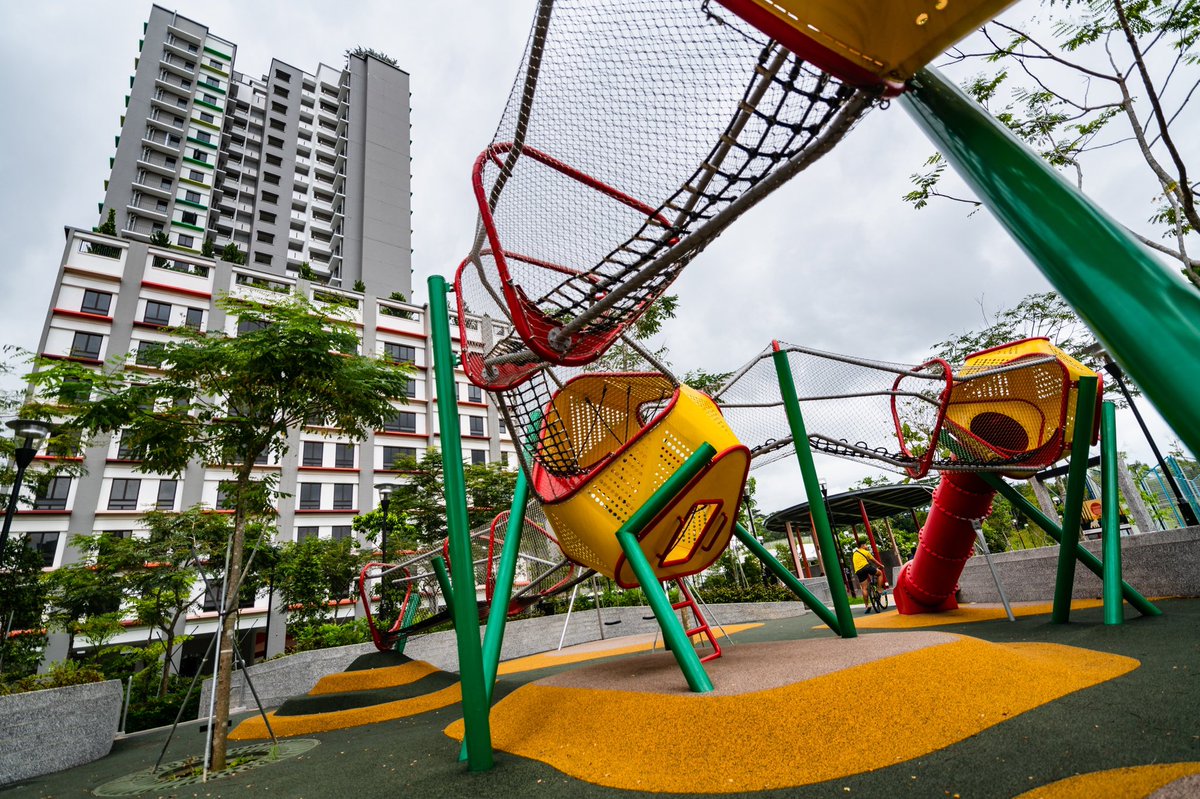 Senja Woods playground . Architectural playground at its best