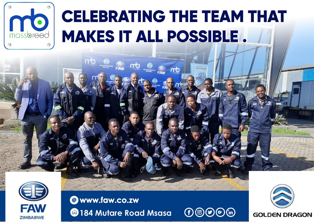 FAWZimbabwe's tweet photo. We are celebrating the team behind all the effort and hard work at Massbreed Investments .

#massbreed #fawzimbabwe #GoldenDragon #happywomensday #investments https://t.co/7wDiA2uD6q