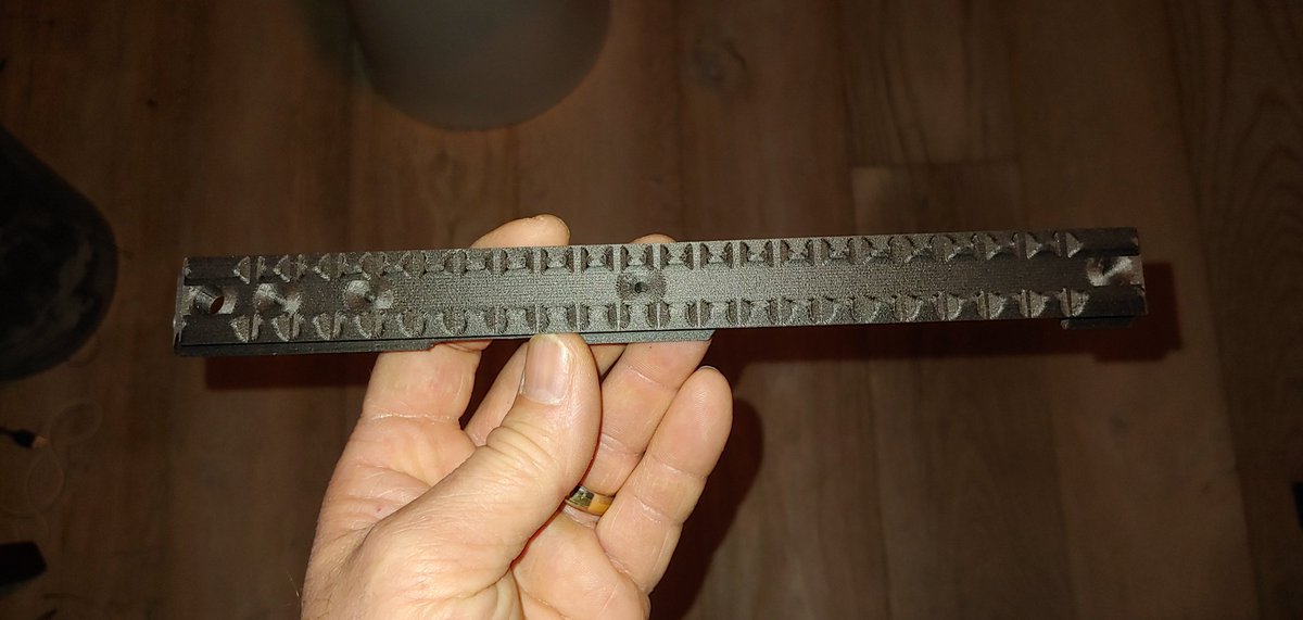 oa_3d's tweet photo. Sorry folks...just another #CFNylon post...I am loving how this stuff turns out!! Can't have an #MKRuger #carbonfiber build without a CF pic rail on top can you?

#3dprintedgun #3d2a #3dprinting #klipper #Ender3 #gunmaker #thedevilisinthedetails @awcy_arms @ArthurClaudeen https://t.co/LSfNRuQy6t