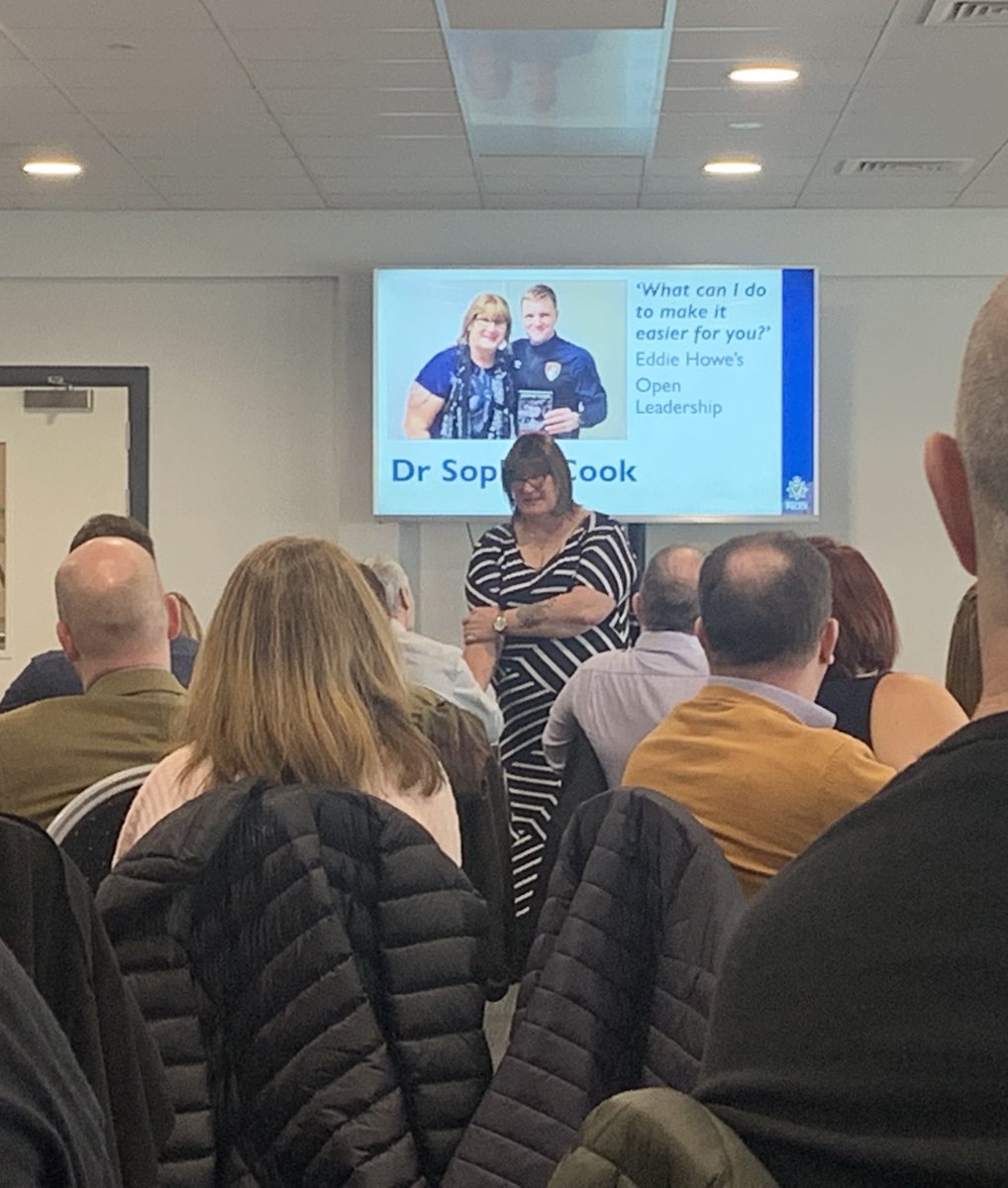 NPJaniceHutton's tweet photo. First of our inputs at @northumbriapol Wellbeing & Inclusion Senior Leaders Event from an inspirational @sophiecooktalks 👍🤗#activelistening #leadership #valuing #teamnorthumbria #alwaysstaytruetoyourself @NPLGBT @policesupers https://t.co/m9eFgRAhDR