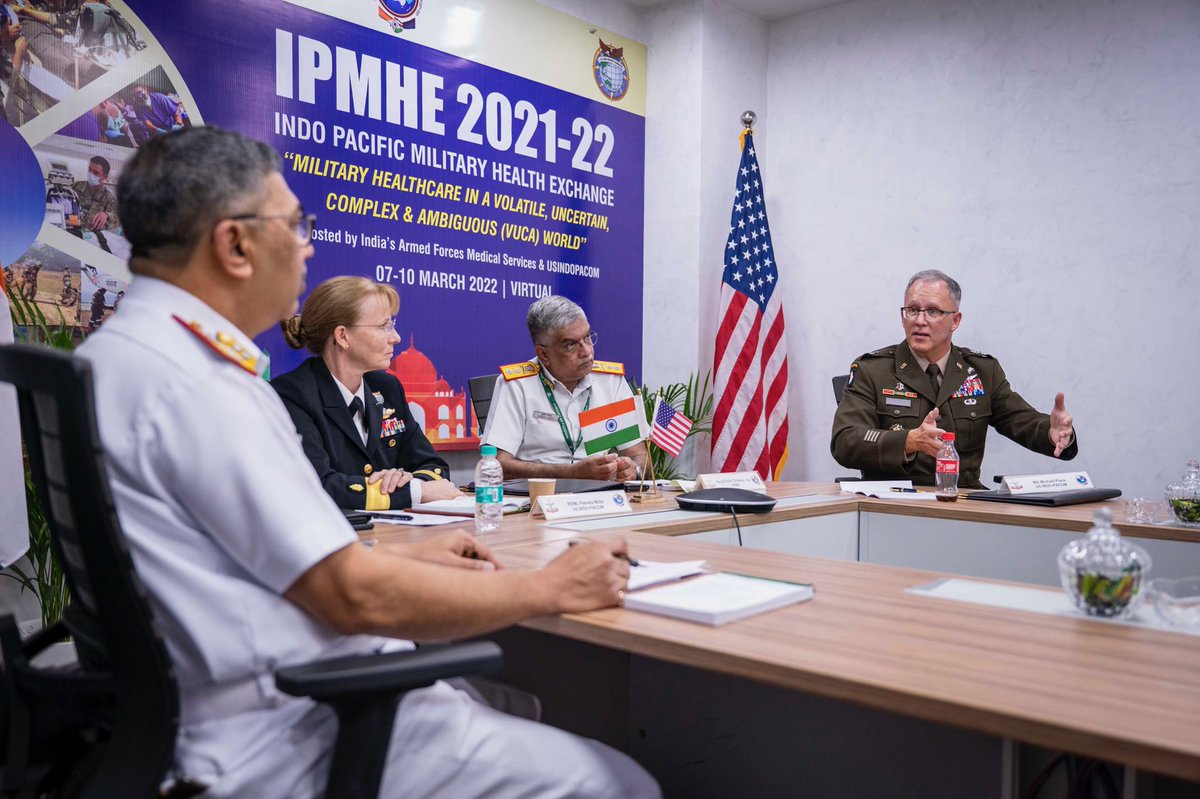 PacificKnights6's tweet photo. Paving the way medically for #IndoPacific military health of the future via the trusted partnership between #India 🇮🇳 and the U.S.🇺🇸 #JointForce
@INDOPACOM @USARPAC @ArmyMedicine @NavyMedicine @USArmy @USNavy #IPMHE https://t.co/4lfjSs0RJB