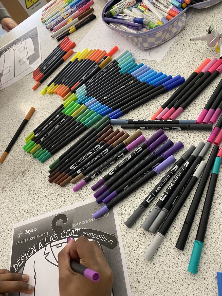 SJC_Science's tweet photo. β¦ When your pupils take the Bayer βdesign a lab coatβ competition seriously @UKBayer @Bayer4CropsUK #labcoatcomp22 #BSW22 #SJCR12 #SJCR13! π₯ΌIβm sure the @SJC_ArtDept will be proud ππΌ https://t.co/b2I73XZtmv