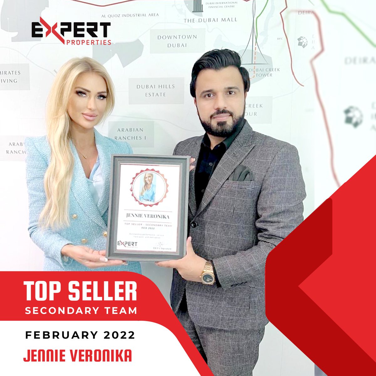 ExpertPropty's tweet photo. Congratulations Jennie Veronika for your consistent achievement.
#bestwishes #expertproperties #topseller https://t.co/eOriA620tS