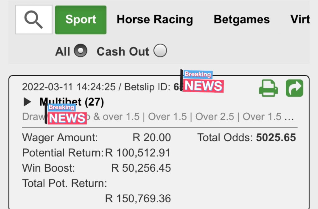 Betting_gurru's tweet photo. Finally, Done applying bulletproof to the slip. 5000 odds READY!! 

70 RETWEETS I WILL DROP THIS SLIP HERE 

or I will just share this slip with my VIP Group, it’s only R100 ONCEOFF to join my VIP Group. DM me to join the VIP Group.

To register betway 👇🏾
https://t.co/ptOEFuqvBl https://t.co/ay8PoHYuGz