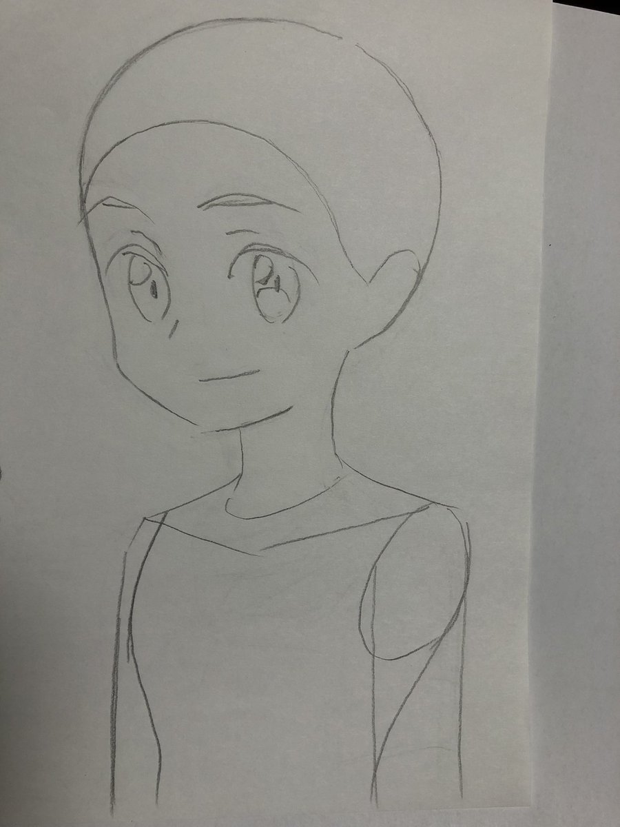 課題の合間に手癖強化と模写。 