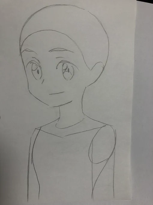 課題の合間に手癖強化と模写。 