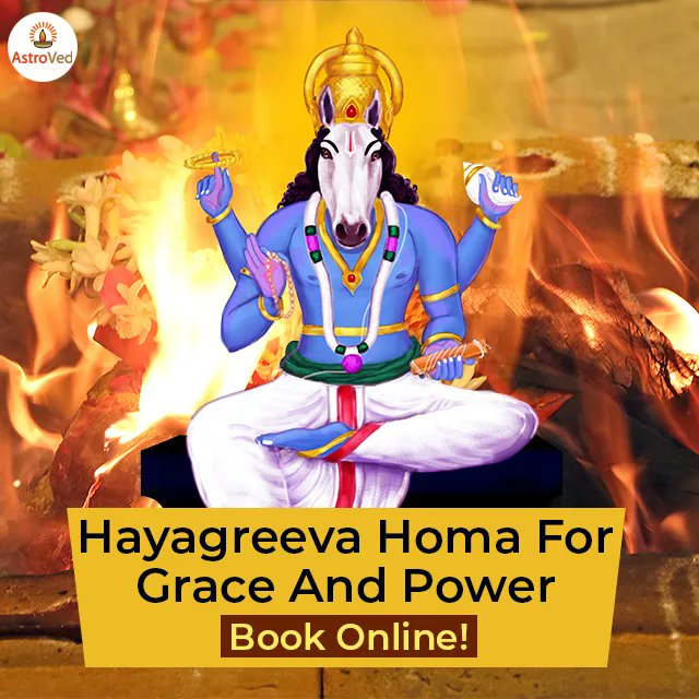 AstroVed's tweet image. We conduct a special Hayagreeva Homa every month which you can participate by donating any amount. This Homa will Boost Knowledge and Analytical Intelligence.
bit.ly/3tNdl2v

#DonateHomam #FreeHomam #HayagreevaHomam #Homas #AstroVed