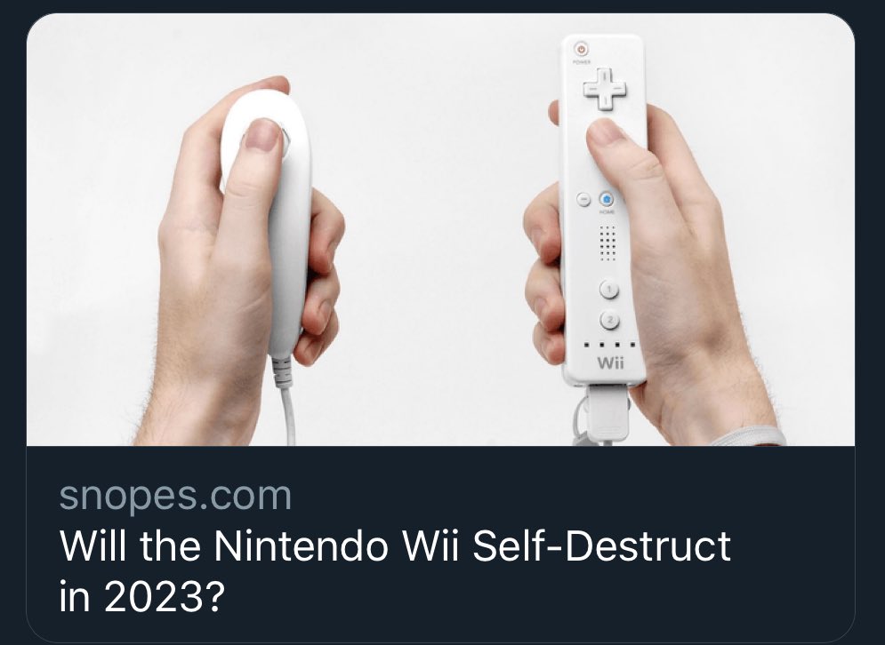 Will the Nintendo Wii Self-Destruct in 2023?