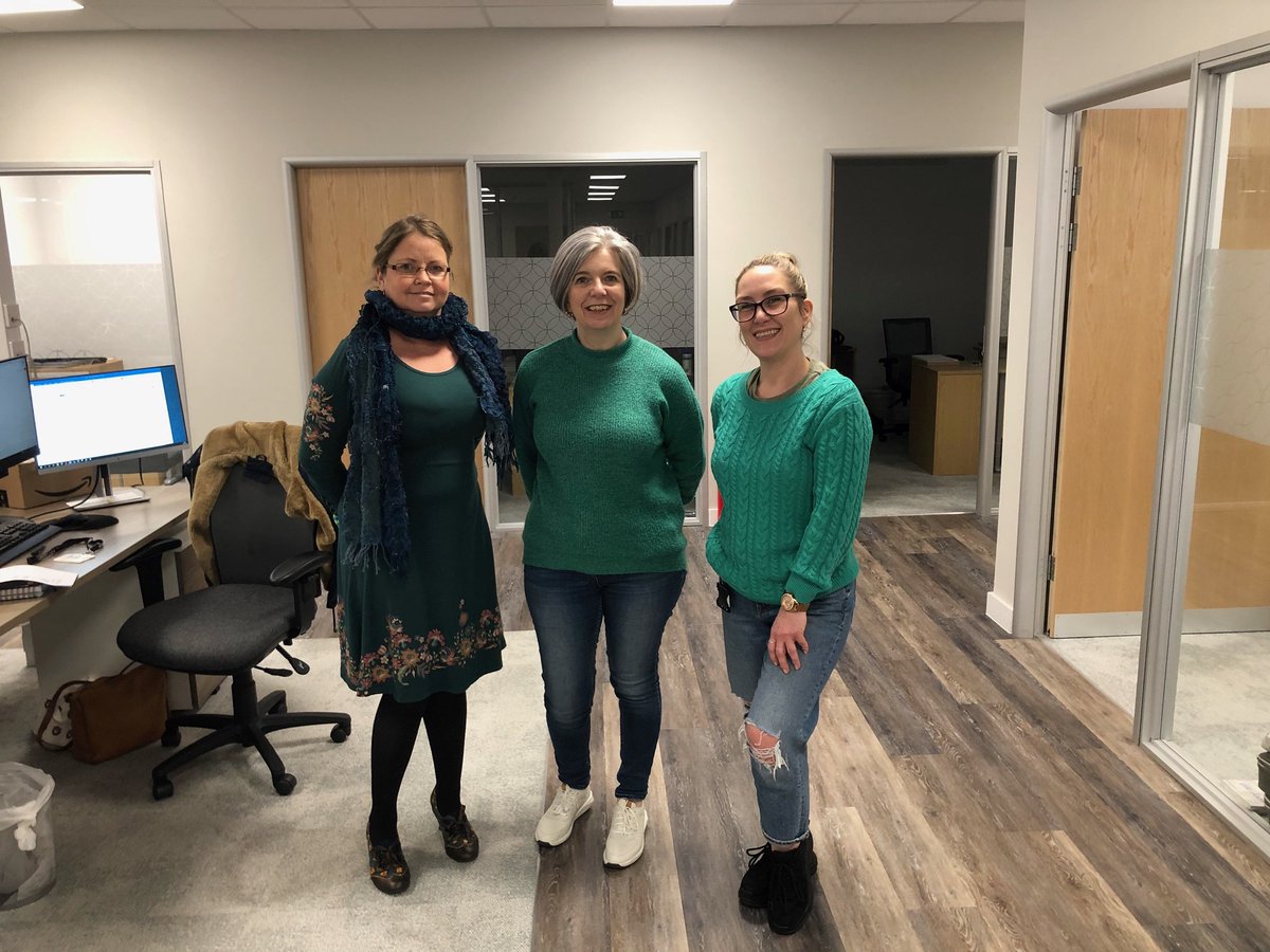 Huntleighdiag's tweet photo. Another fantastic few days celebrating #LymphoedemaAwarenessWeek. Thank you to our staff for showing their support and wearing green today. #Lymphoedema #LymphoedemaAwareness #LymphoedemaMatters #LymphAssist https://t.co/5AqhmIibBN