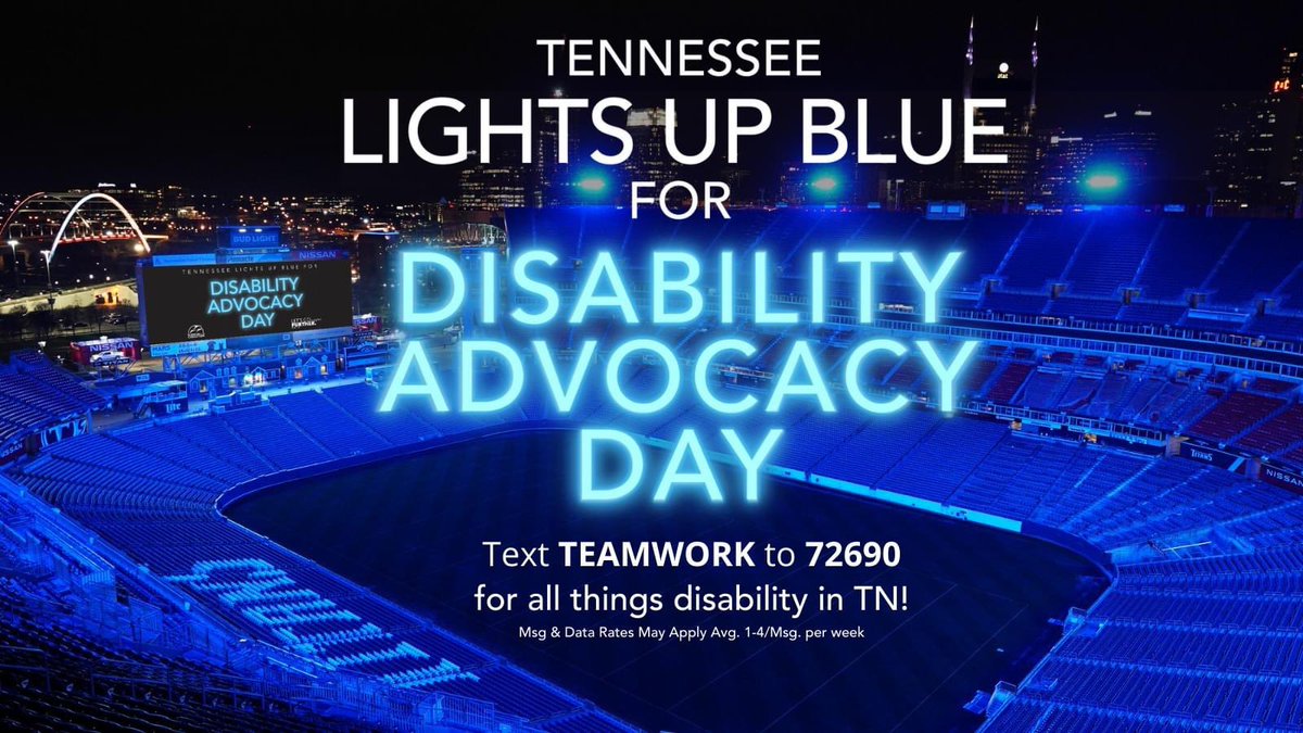 fayettetnchmber's tweet photo. The second-annual #DisabilityAdvocacyDayTN Friday, March 11th.Wear blue, light up your social media, or find landmarks lit up near you to celebrate and show your support! More information here: https://t.co/P8jm0X9MD8
#DDH2022 #TeamWorkTN https://t.co/vDmwkMKQI9