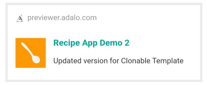 TheCheip's tweet photo. Hey all 👋
I've released a new clonable version of my recipe app for FREE, with a new unique feature!
Made with @AdaloHQ ♥️
#NoCode #MobileApp #Cooking

Clonable Kit 👇 (open with pc)
https://t.co/H1BY72Gowd https://t.co/n8x4lFQYXN
