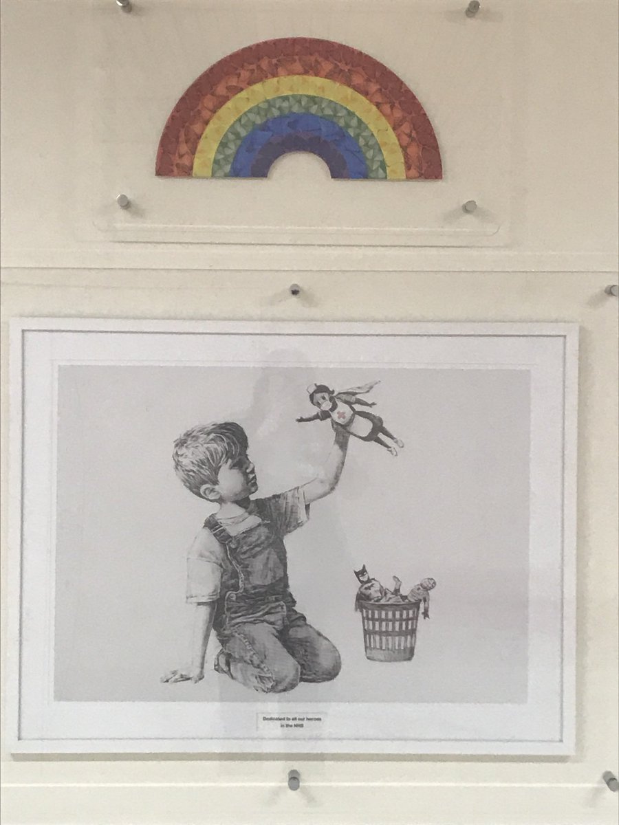 Look at the fabulous artwork that has gone up at QE.  It’s such a boost for staff and the site looks gorgeous