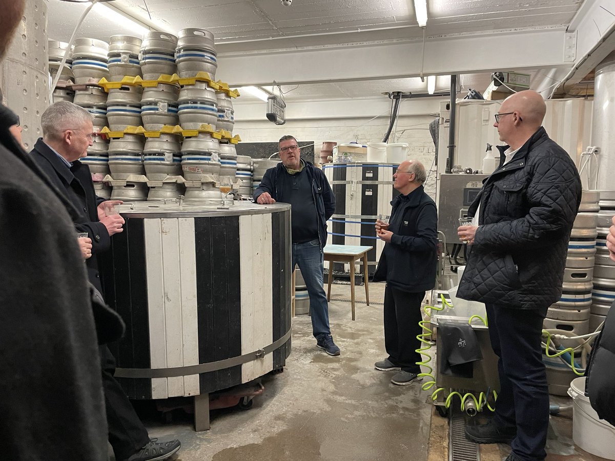 Last night <a href="/ICAEW_NorSCA/">ICAEW NorSCA</a> members met for their first social event after two years <a href="/BrinkburnStBrew/">Brinkburn St Brewery, Bar & Kitchen</a> 

Members were entertained by owner Lee on how the beer is made, the business and how they survived the #pandemic 

Thanks to everyone who attended