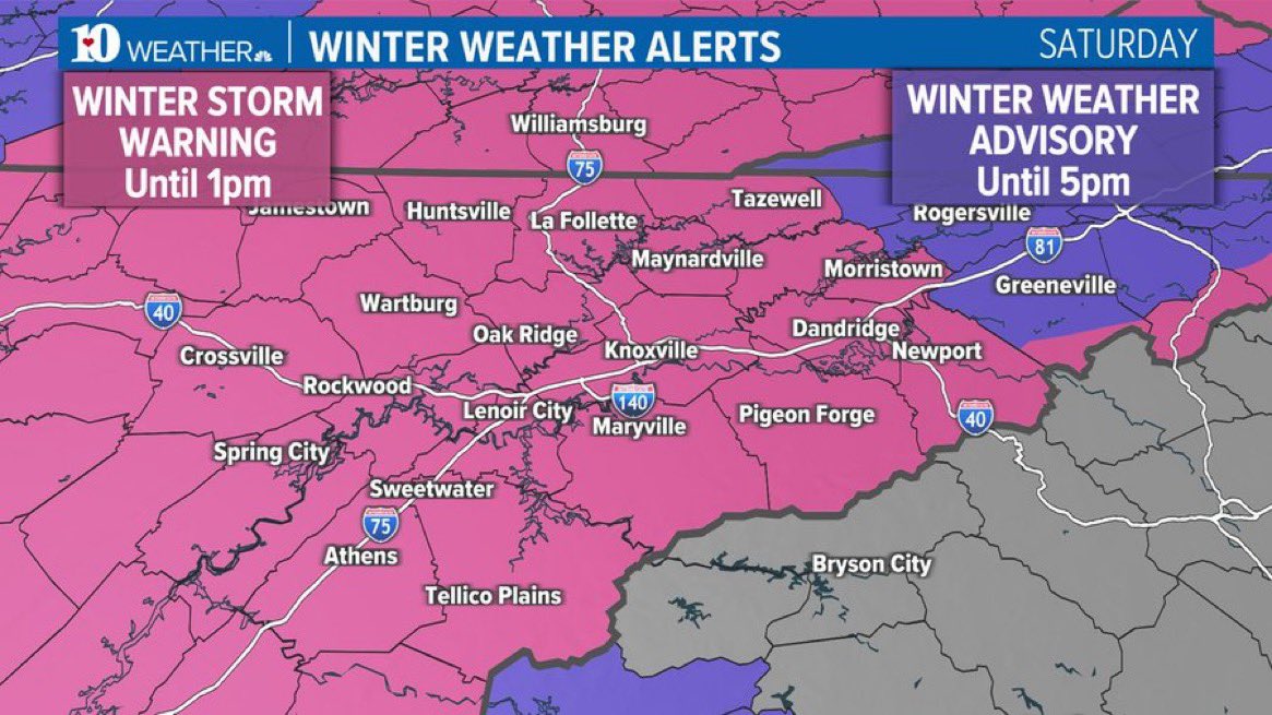 jdsauctions's tweet photo. According to our friends at WBIR the National weather service has issued a winter storm warning for us, break out the sleighs! https://t.co/rkhLw5FRgU