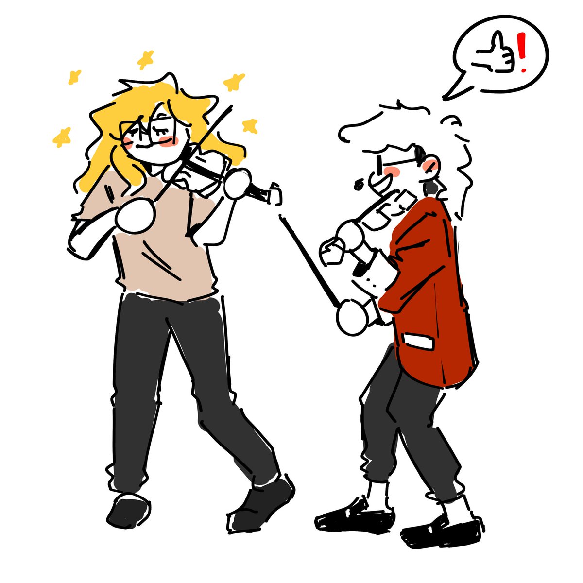 poorly drawn twosetviolin tweet media