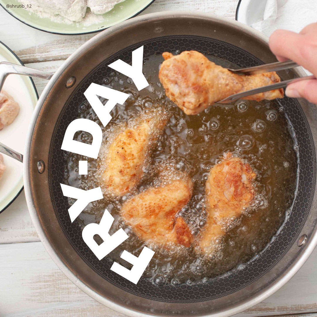 shrutib_12's tweet photo. It's FryYeeyyy @OneMinuteBriefs #Friday #TGIF #FridayVibes #Chicken #FriedChicken https://t.co/CNWvRQeiGd