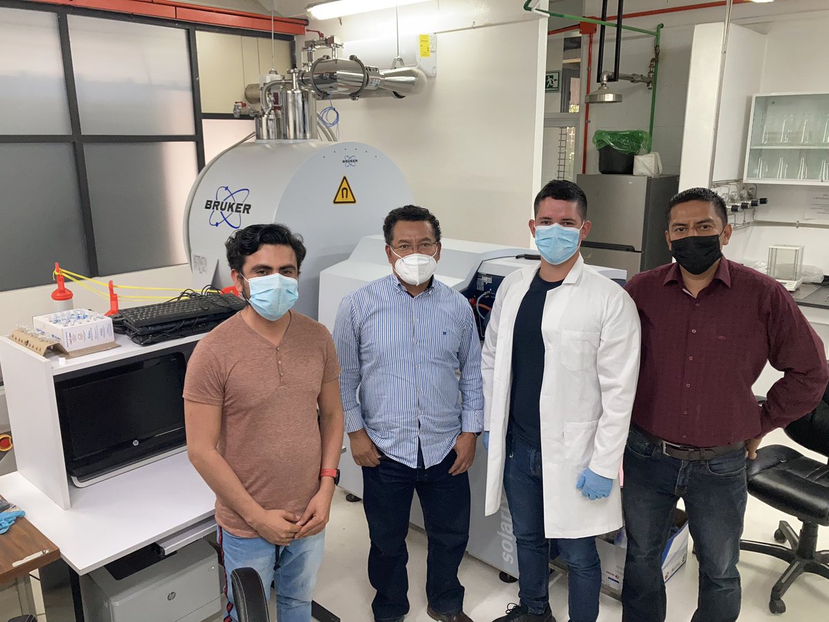 MassSpecMex's tweet photo. Delighted to visit Dr Yair Cruz lab’s at #IPN looking forward to future collaborations using this spectacular FT ICR MS instrument https://t.co/v3a0NQmCte