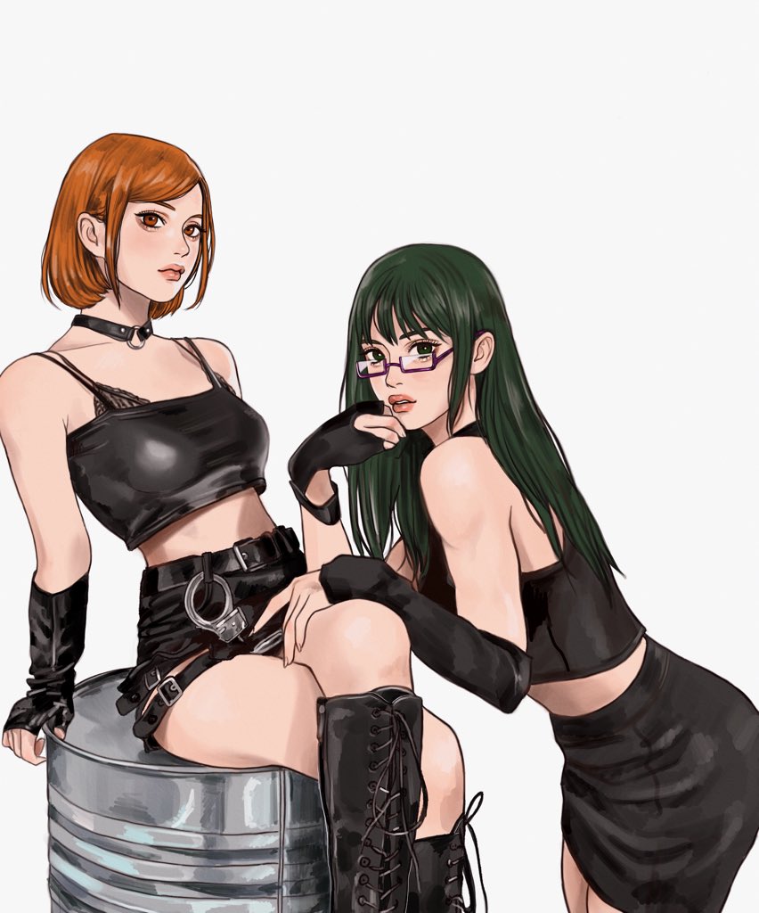 Imeko_san's tweet photo. Nobara/Maki #JujutsuKaisen https://t.co/7RtWoYpIAv